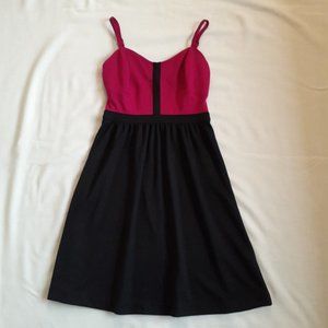 Kensie - Black and Magenta Dress - Size 2